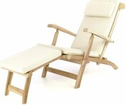 DIVERO drewniany florencki drewniany leżak + poduszka