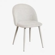 Krzesło Jadalniane Kana Deluxe Szary Kret & Tkaniny Distressed White - Sklum