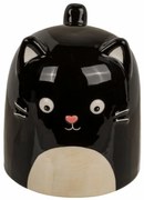 Kubek ceramiczny Kot, 540 ml, czarny