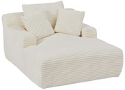 Szezlong welurowy, beżowy DONILIA