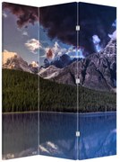 Parawan - Jezioro i góry (126x170 cm)