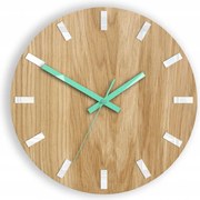 Zegar na Ścianę Nowoczesny Drewniany z Cichym mechanizmem Okrągły Solidny