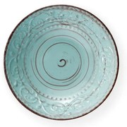Turkusowy talerz głęboki z kamionki Brandani Serendipity, ⌀ 20 cm