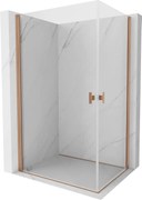 Mexen Mist-B Duo kabina prysznicowa uchylna 100 x 70 cm, transparent, miedź szczotkowana - 8A2-100-070-65-00