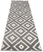 Szary wzorzysty chodnik dywanowy S2-E65