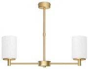 Złoty 2-punktowy żyrandol z mosiądzu KR-S2AU