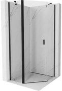 Mexen Mist kabina prysznicowa pięciokątna uchylna 90 x 90 cm, transparent, czarna - 8A8-090-090-70-00