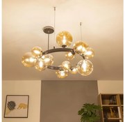 Brilagi - Żyrandol LED na linkach MILLA 15xG9/3W/230V czarny/chrom/złoty