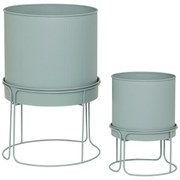 Donice metalowe, 2 sztuki, AZE, Ø 30 cm