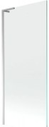 Mexen Next L przegroda wannowa 1-skrzydłowa 80 x 150 cm, przezroczysta, chrom - 895-080-000-03-00-01