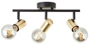 Brilliant - Oprawa punktowa KERRY 3xE27/40W/230V czarna/mosiężna