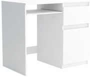 Biurko komputerowe młodzieżowe szkolne 90 cm REMI1 Biały