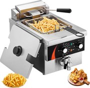 Frytownica SucceBuy Komercyjna Blatu 8,5 L 1750 W, Zaprojektowana do Intensywnego Użytku w Lokalach Fast Food