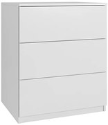 Komoda CLASSIC 3 szuflady – Biała | 60x80x50 cm