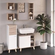 Zestaw mebli łazienkowych biały 62x32x54 senyo