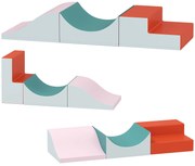 AIYAPLAY 3-częściowy zestaw do wspinania i czołgania dla dzieci, sztuczny nubuk, pianka, jasnoszary