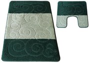 Zielone dywaniki z antypoślizgowym spodem C8-Z44