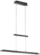 Czarna metalowa lampa wisząca LED ze ściemniaczem Tenso – Fischer &amp; Honsel
