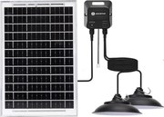 Aigostar - Solarny żyrandol LED z czujnikiem 2x LED/35 W/12 V/6000 mAh/6500 K, śr. 15 cm