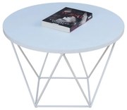 Biały okrągły stolik kawowy P7-F46