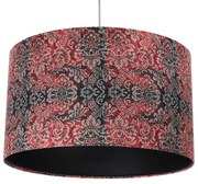 Czerwono-czarna nowoczesna lampa wisząca - S374 B4-L16