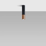 Plafon LOOPEZ czarny/miedź SOLLUX  LIGHTING