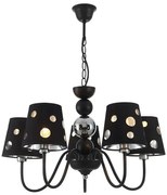 Czarna nowoczesna lampa wisząca 4X D221 K4-P62