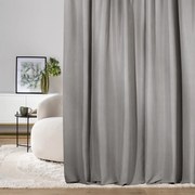 Zasłona na taśmie marszczącej szara aksamitna 140 x 280 cm 1 szt.