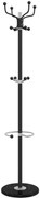 Stojący czarny stojący wieszak na ubrania S5-G17