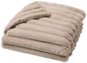 Jasnobrązowy koc z mikropluszu 180x220 cm Boudoir – douceur d'intérieur