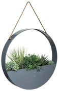Sztuczne kwiaty, Ø 44 cm, wisząca dekoracja w metalowej osłonce