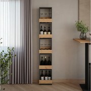 Stojak na kieliszki do wina złoty dąb power/antracyt 30x15.1x180 repose