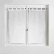 Białe firanki z woalu zestaw 2 szt. 60x90 cm Poupette – douceur d'intérieur