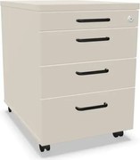 Kontenerek biurowy EASY SPACE MOB PB 4S 43cm kaszmirowy mobilny NOWY STYL