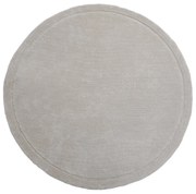 Dywan ze średniej długości włosiem , okrągły- 200 x 200 cm - Taupe - VELINA
