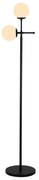 Czarna lampa stojąca Squid Lighting Kruva, wys. 174 cm