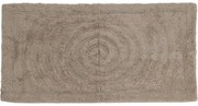 Dywanik łazienkowy Circle ciemnobeżowy, 45 x 75 cm