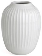Biały kamionkowy wazon Kähler Design Hammershoi, wys. 10 cm
