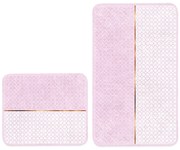 Różowe dywaniki łazienkowe zestaw 2 szt. 60x100 cm – Mila Home