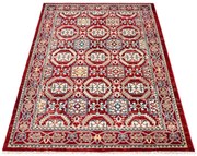 Prostokątny czerwony dywan w klasycznym stylu K1-B63