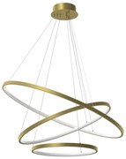 LED Żyrandol na lince HOOP LED/93W/230V śr. 80 cm 4000K złoty