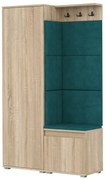 Garderoba do przedpokoju SINGAPUR 104 dąb sonoma/zielony MEBLOWA 1