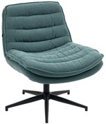 HOMCOM Obrotowe Krzesło Biurowe z Szerokim Siedziskiem, Komfortowe Fotel do Biura i Pokoju, Ciemnozielony