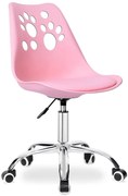 Różowy Dziecięcy Fotel Obrotowy G1-H35