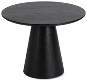Nowoczesny czarny okrągły stolik do salonu A3-E15