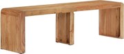 Ławka z litego drewna akacjowego 160x38x45 cm, styl rustykalny naturalny, solidna i unikalna