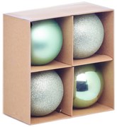 Zestaw bombek choinkowych, Ø 10 cm, 4 sztuki