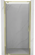 Mexen Exo drzwi prysznicowe uchylne 60 cm, transparent, złote - 8181-060-000-50-00