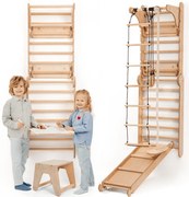 Drabinka Gimnastyczna dla Dzieci / Drabinka do wspinaczki  + Zestaw huśtawek + Zjeżdżalnia + Przystawka do Rysowania