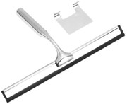 Ściągaczka z wieszakiem do szyb luster kabin prysznicowych srebrna